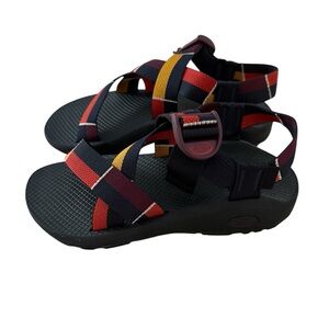 Chaco Mega/Z Cloud Blocboum Red Wide Strap Waterproof Outdoor Sport Sandal Sz 8